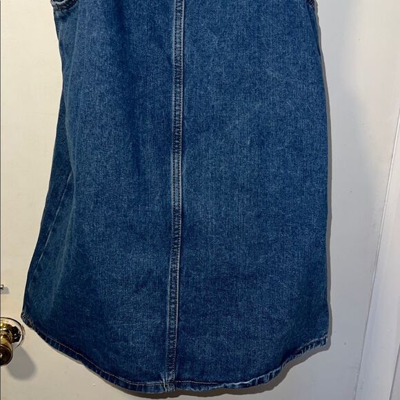 LILY PARKER Dark Denim Jumper Overall Dress-S - Picture 7 of 10